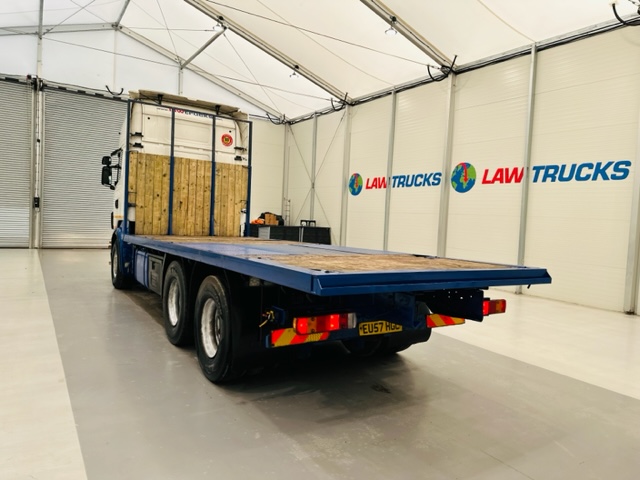 Scania R480 Rear Lift Sleeper Cab Flatbed Manual