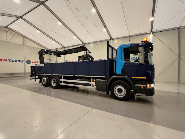 Scania P280 6×2 Rear Lift Dropside Brick Grab