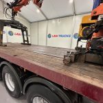 Montracon Tri Axle Flatbed Brick Grab Trailer - thumbnail