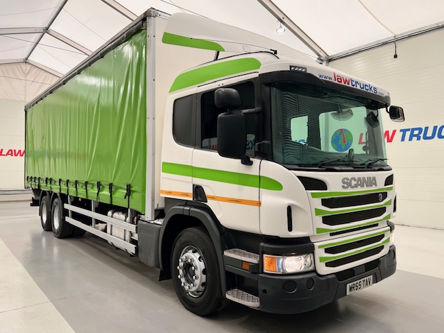 Scania P280 6×2 10 Tyre Rear Lift Curtainsider
