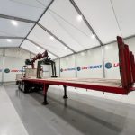Corus Tri Axle Flatbed Brick Grab Trailer - thumbnail