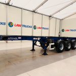 Montracon Tri Axle Sliding Skeletal Trailer BPW - thumbnail