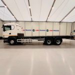 Scania R420 10 Tyre Rear Lift Flatbed - thumbnail
