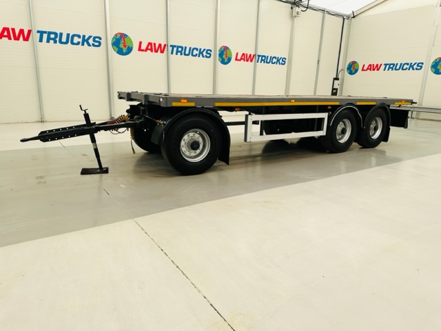 Fruehauf  Tri Axle Flatbed Drawbar Trailer