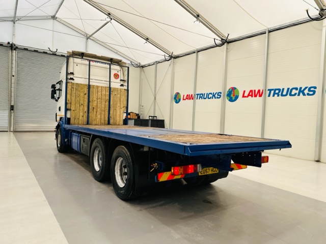 Scania R480 Rear Lift Sleeper Cab Flatbed Manual