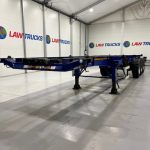 Dennison Tri Axle Sliding Skeletal Trailer BPW - thumbnail