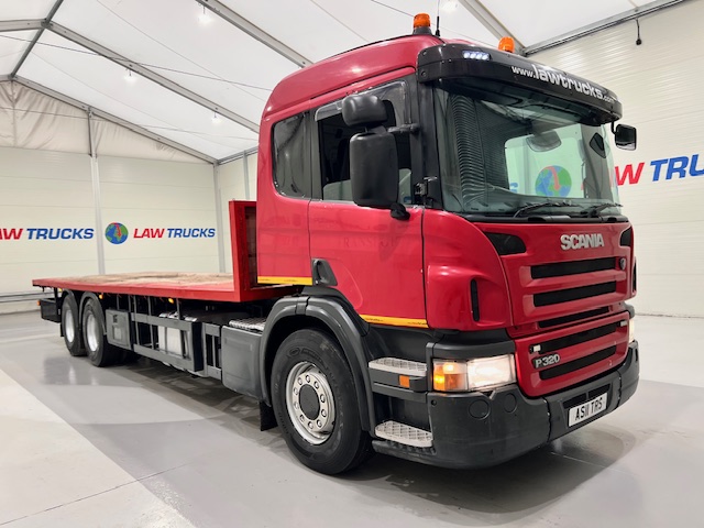 Scania P320 6×2 10 Tyre Rear Lift Flatbed