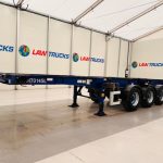 Montracon Tri Axle Sliding Skeletal Trailer BPW - thumbnail