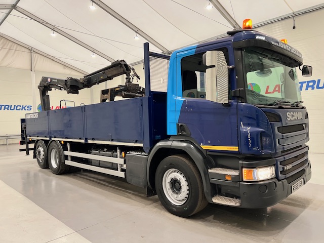 Scania P280 6×2 Rear Lift Dropside Brick Grab