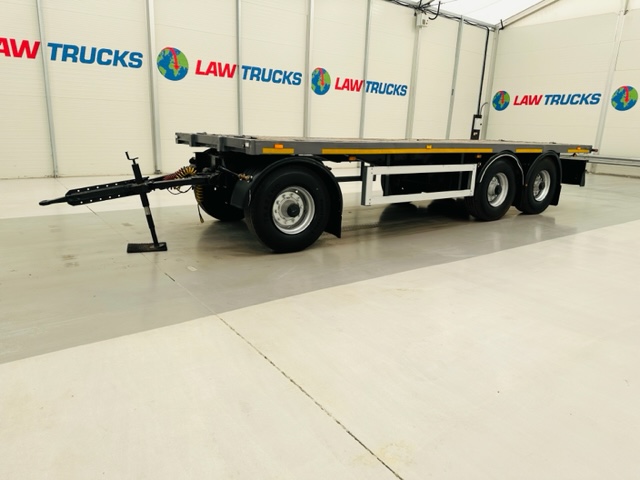 Fruehauf  Tri Axle Flatbed Drawbar Trailer