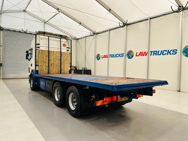 Scania R480 Rear Lift Sleeper Cab Flatbed Manual
