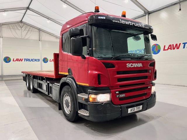 Scania P320 6×2 10 Tyre Rear Lift Flatbed