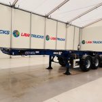 Montracon Tri Axle Sliding Skeletal Trailer BPW - thumbnail