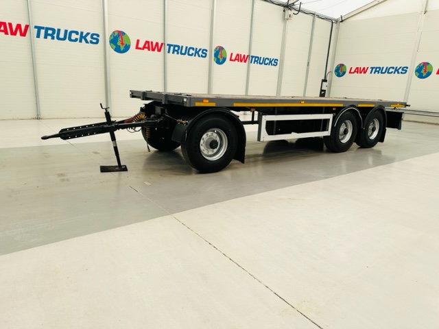 Fruehauf  Tri Axle Flatbed Drawbar Trailer