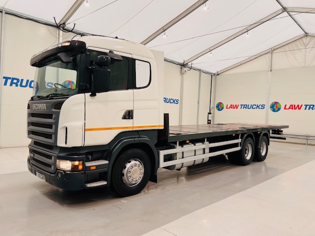 Scania R420 10 Tyre Rear Lift Flatbed