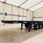 Montracon Tri Axle Sliding Skeletal Trailer BPW - thumbnail