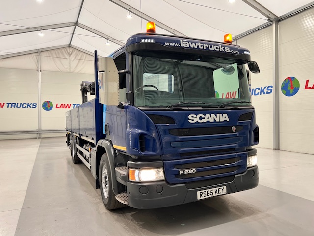 Scania P280 6×2 Rear Lift Dropside Brick Grab