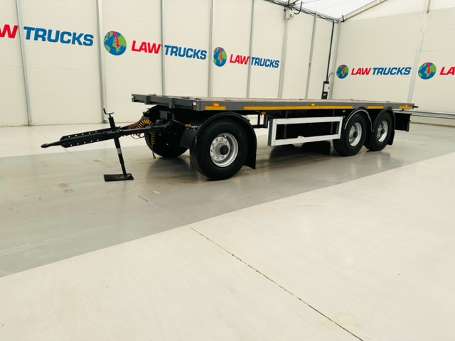 Fruehauf  Tri Axle Flatbed Drawbar Trailer