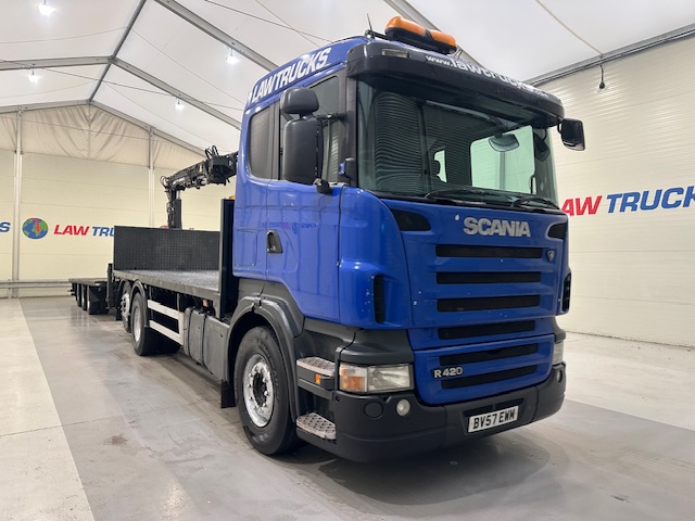 Scania R420 6×2 Rear Lift Brick Grab Drawbar