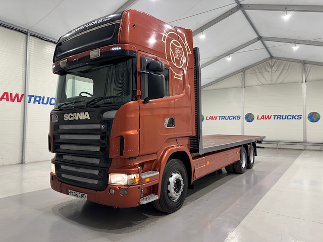 Scania R420 6×2 10 Tyre Rear Lift Flatbed Manual