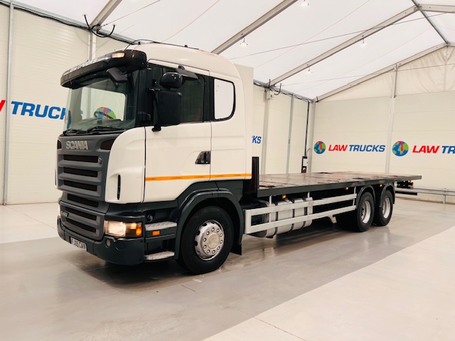 Scania R420 10 Tyre Rear Lift Flatbed