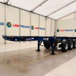 Montracon Tri Axle Sliding Skeletal Trailer BPW - thumbnail