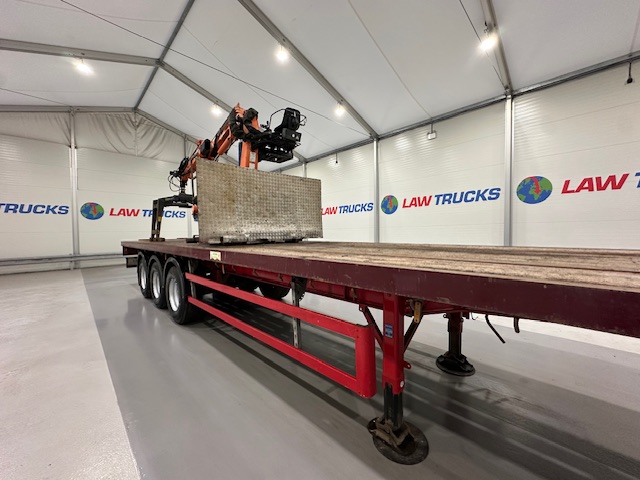 Montracon Tri Axle Flatbed Brick Grab Trailer