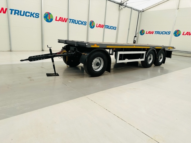 Fruehauf  Tri Axle Flatbed Drawbar Trailer