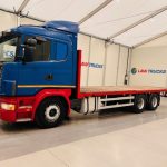 Scania 144 460 10 Tyre Sleeper Cab Flatbed - thumbnail