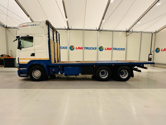 Scania R480 Rear Lift Sleeper Cab Flatbed Manual