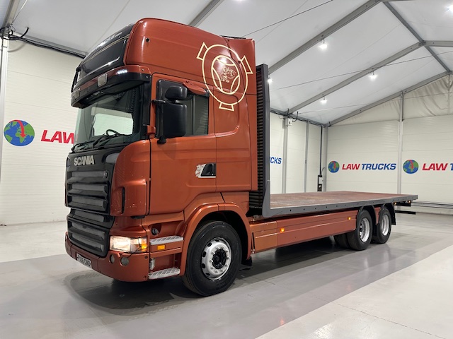 Scania R420 6×2 10 Tyre Rear Lift Flatbed Manual
