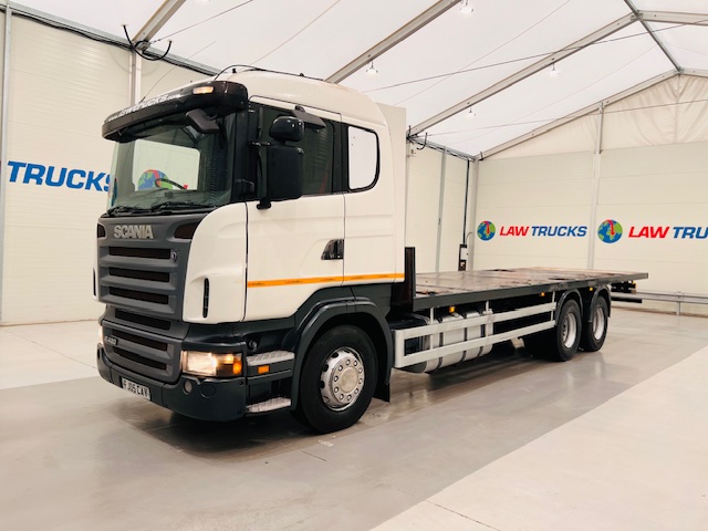 Scania R420 10 Tyre Rear Lift Flatbed