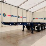 Montracon Tri Axle Sliding Skeletal Trailer BPW - thumbnail