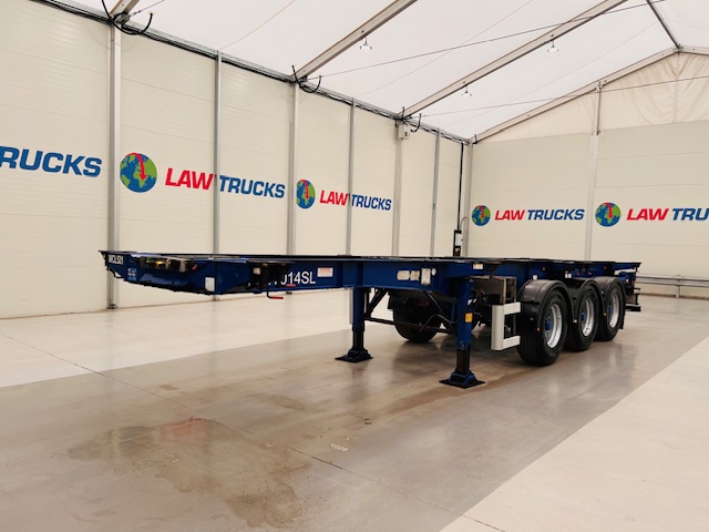 Montracon Tri Axle Sliding Skeletal Trailer BPW