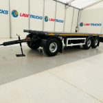 Fruehauf  Tri Axle Flatbed Drawbar Trailer - thumbnail