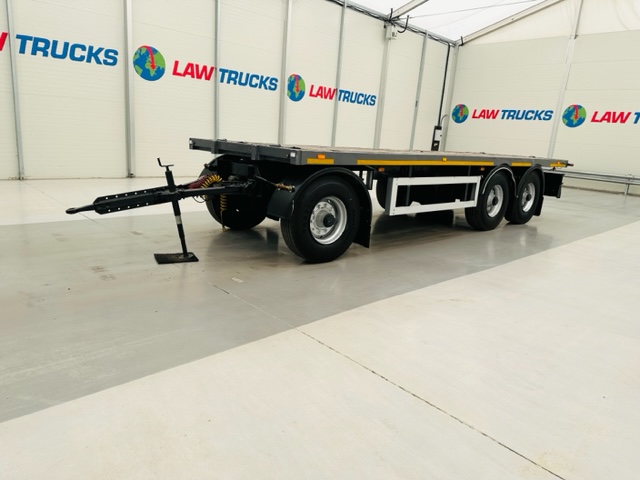 Fruehauf  Tri Axle Flatbed Drawbar Trailer