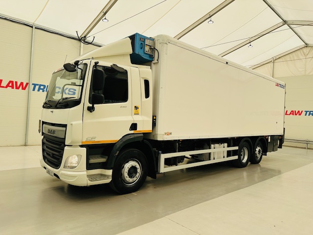 DAF CF 290 6×2 Rear Steer Fridge Box