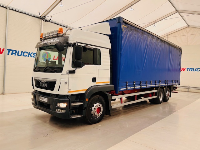 MAN TGS 26.340 6×2 Rear Steer Curtainsider