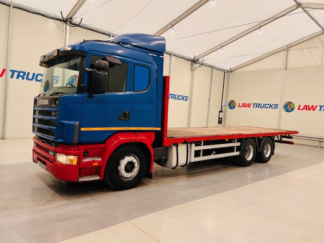 Scania 144 460 10 Tyre Sleeper Cab Flatbed