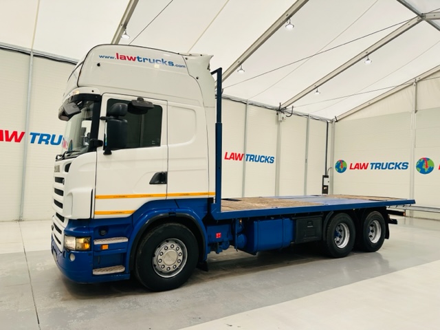 Scania R480 Rear Lift Sleeper Cab Flatbed Manual