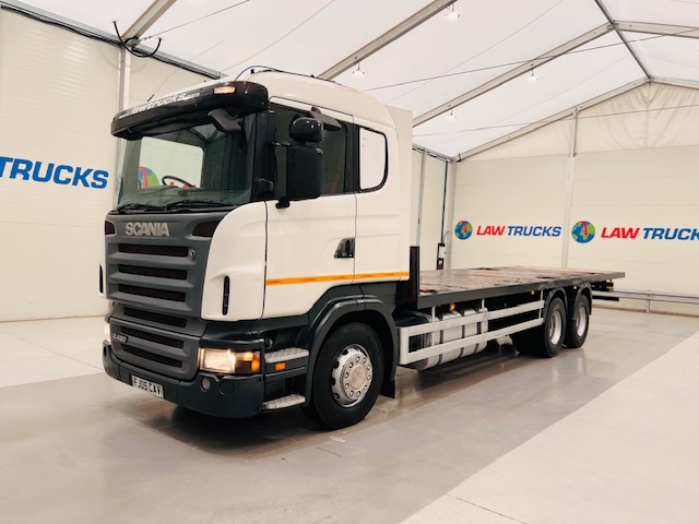 Scania R420 10 Tyre Rear Lift Flatbed