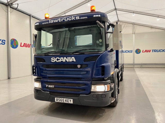 Scania P280 6×2 Rear Lift Dropside Brick Grab
