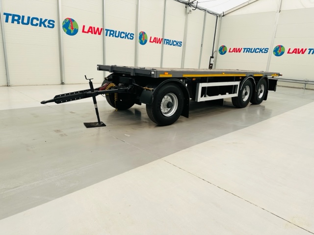 Fruehauf  Tri Axle Flatbed Drawbar Trailer