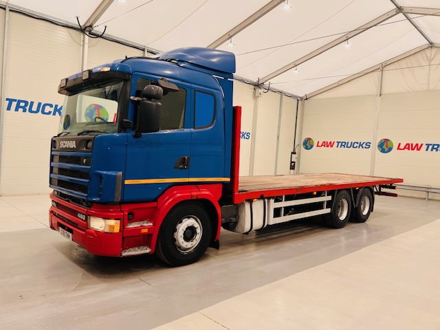 Scania 144 460 10 Tyre Sleeper Cab Flatbed