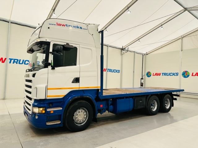 Scania R480 Rear Lift Sleeper Cab Flatbed Manual
