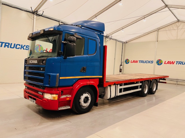 Scania 144 460 10 Tyre Sleeper Cab Flatbed