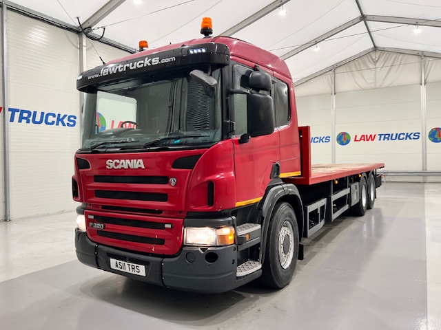 Scania P320 6×2 10 Tyre Rear Lift Flatbed