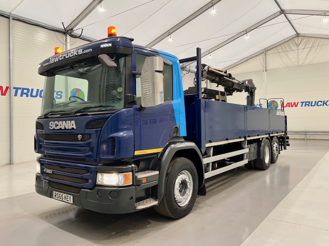 Scania P280 6×2 Rear Lift Dropside Brick Grab