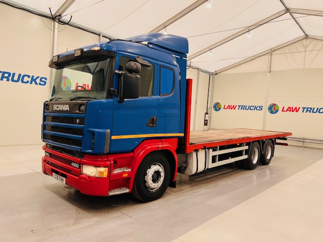 Scania 144 460 10 Tyre Sleeper Cab Flatbed