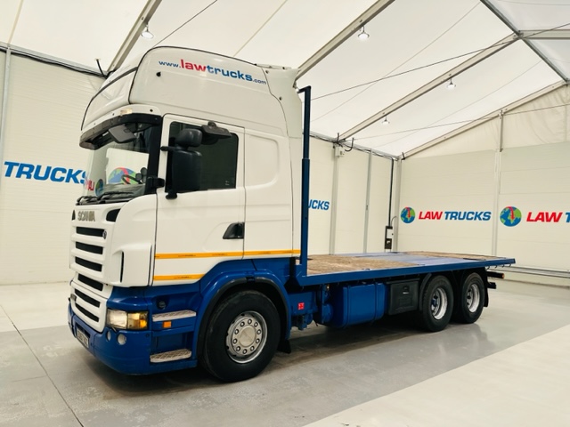 Scania R480 Rear Lift Sleeper Cab Flatbed Manual